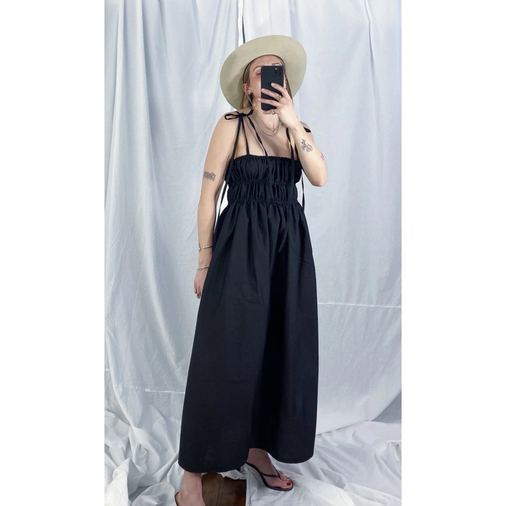 Maya Meyer Gathered Bustier Midi Dress Size 1